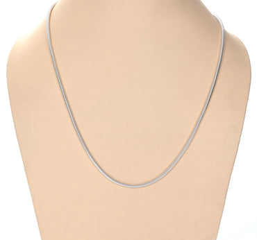 Silver Snake Chain Necklace in 24 inches