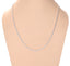 Silver Rope Chain Necklace in 24 inches
