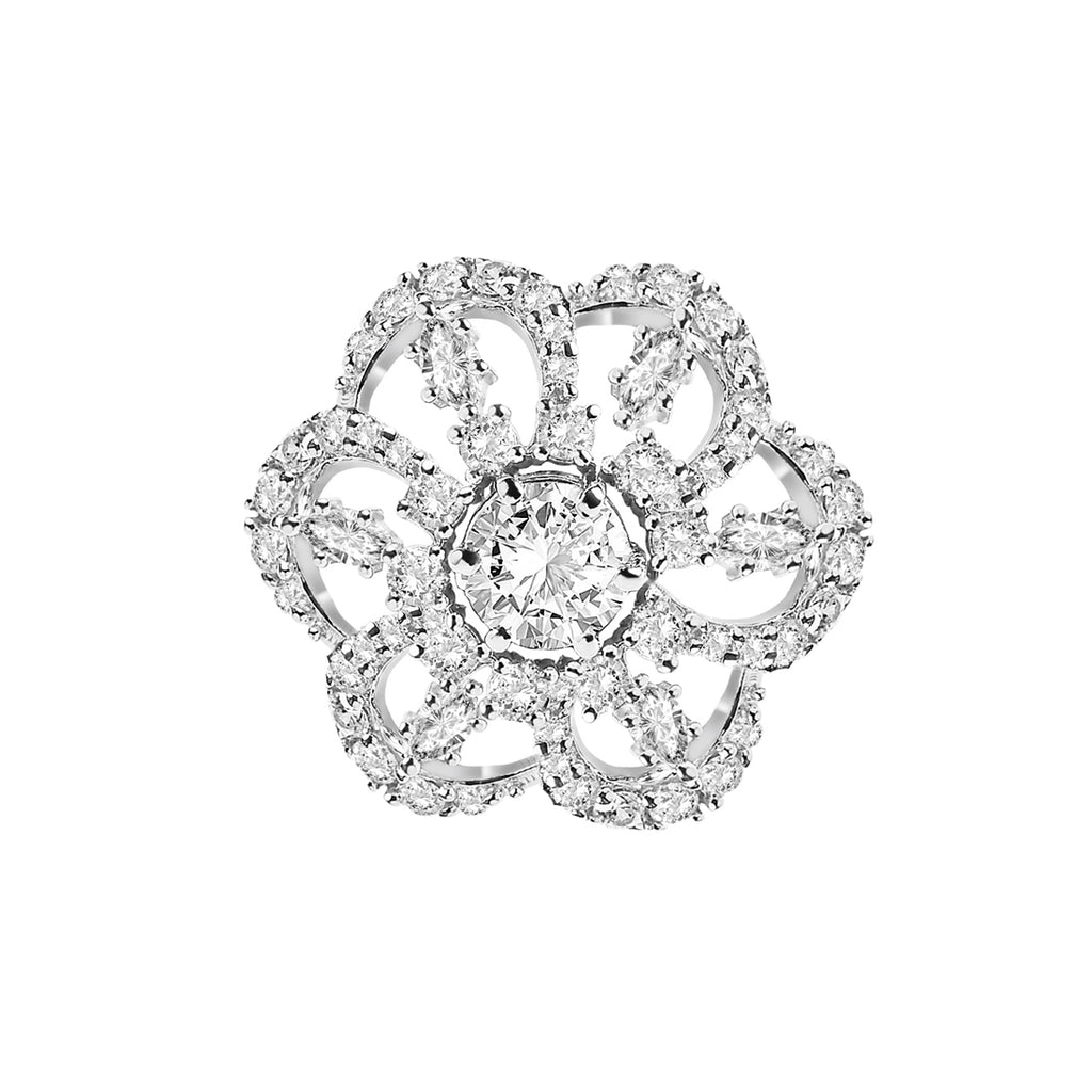 Silver Dome Cocktail Ring