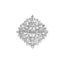 Silver Cluster Cocktail Ring
