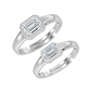 Silver Zorven Couple Ring