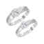 Silver Elron Couple Ring