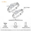 Silver Elron Couple Ring