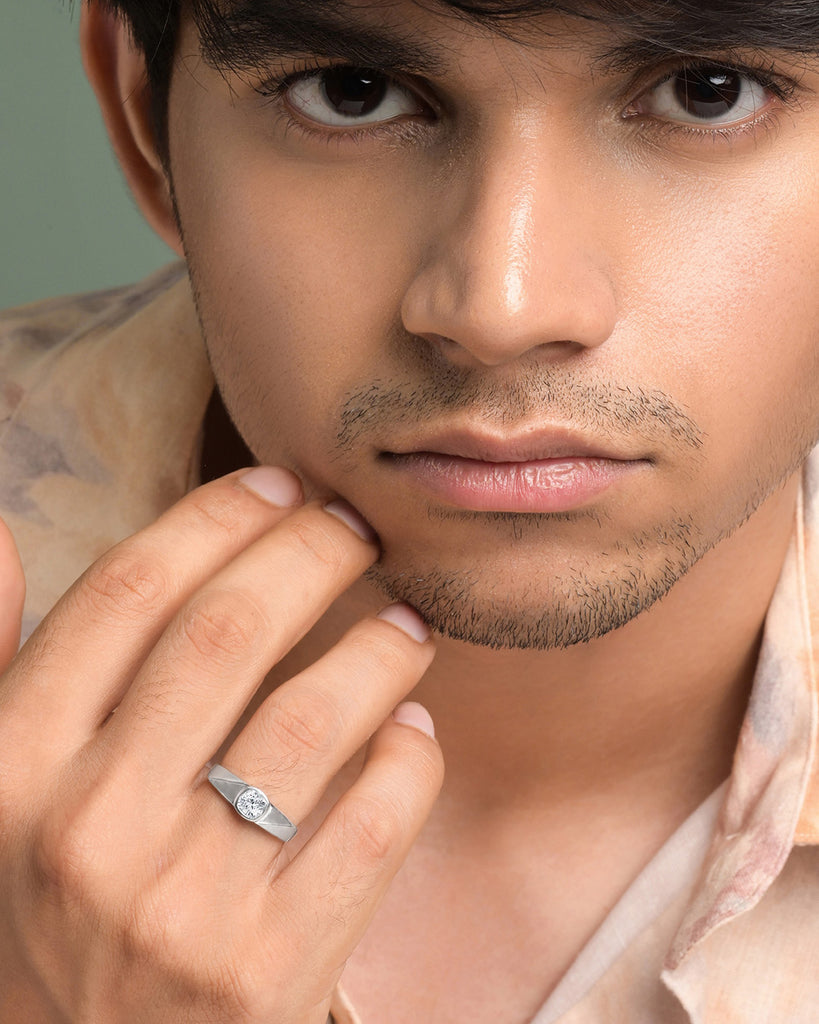 Silver Elron Men Ring