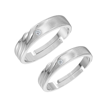 Silver Rovan Couple Ring