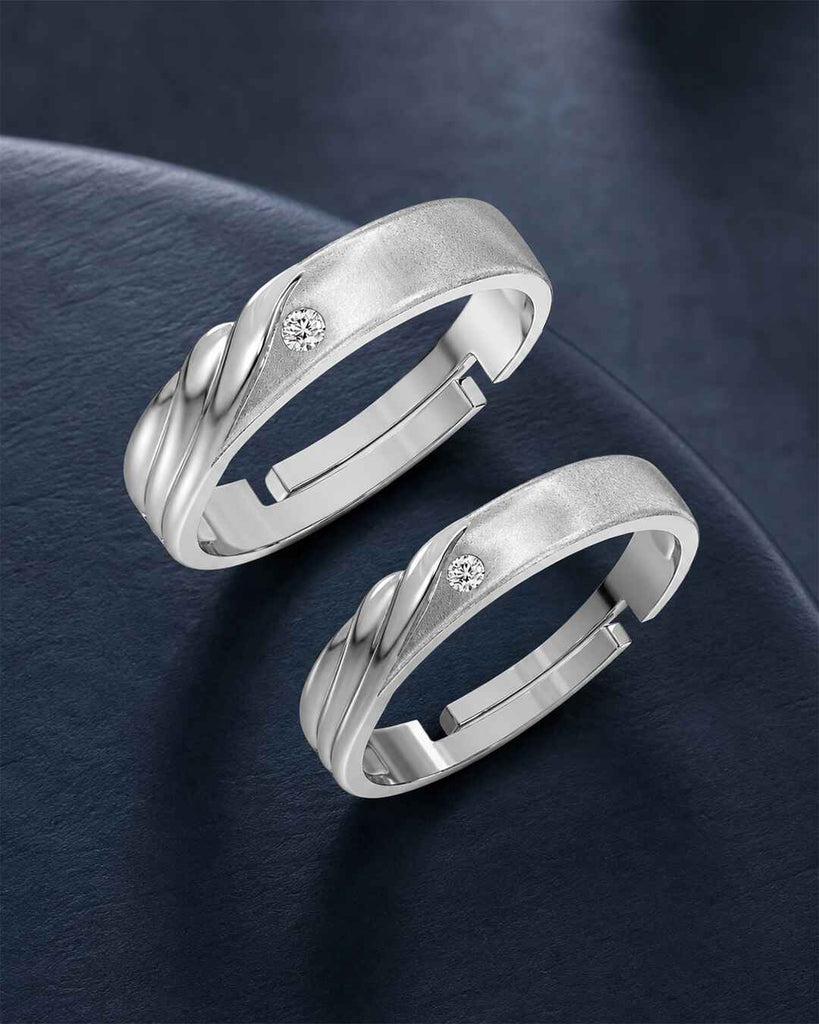 Silver Rovan Couple Ring