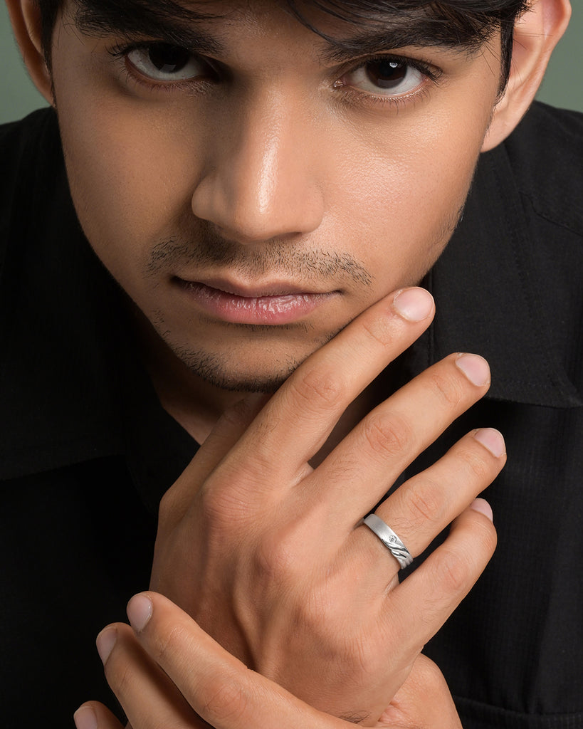 Silver Rovan Men Ring