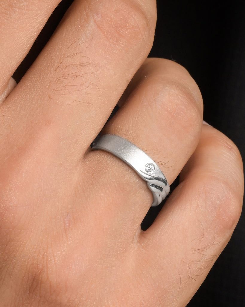 Silver Rovan Men Ring