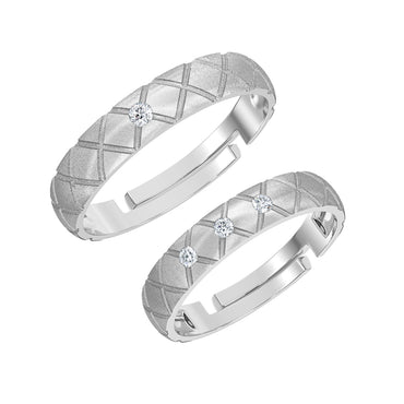 Silver Elvara Couple Ring
