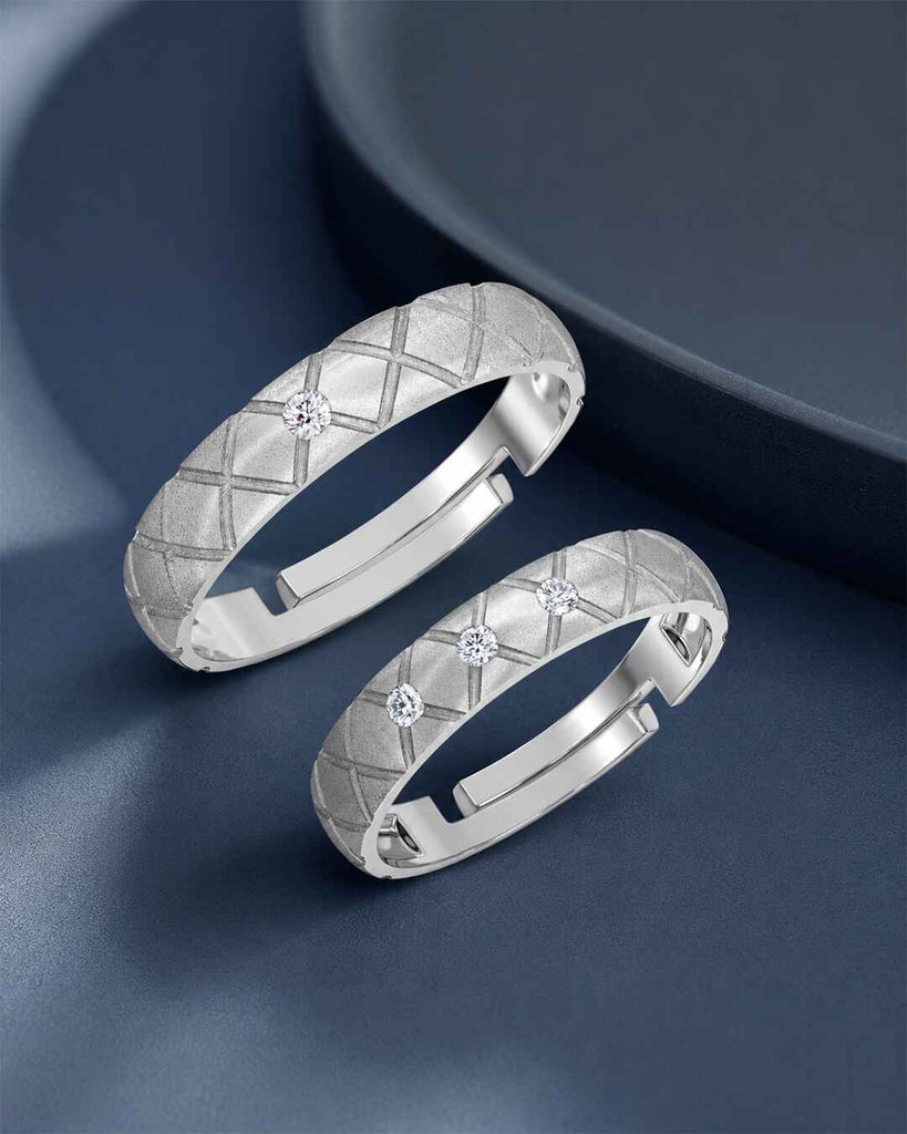 Silver Elvara Couple Ring