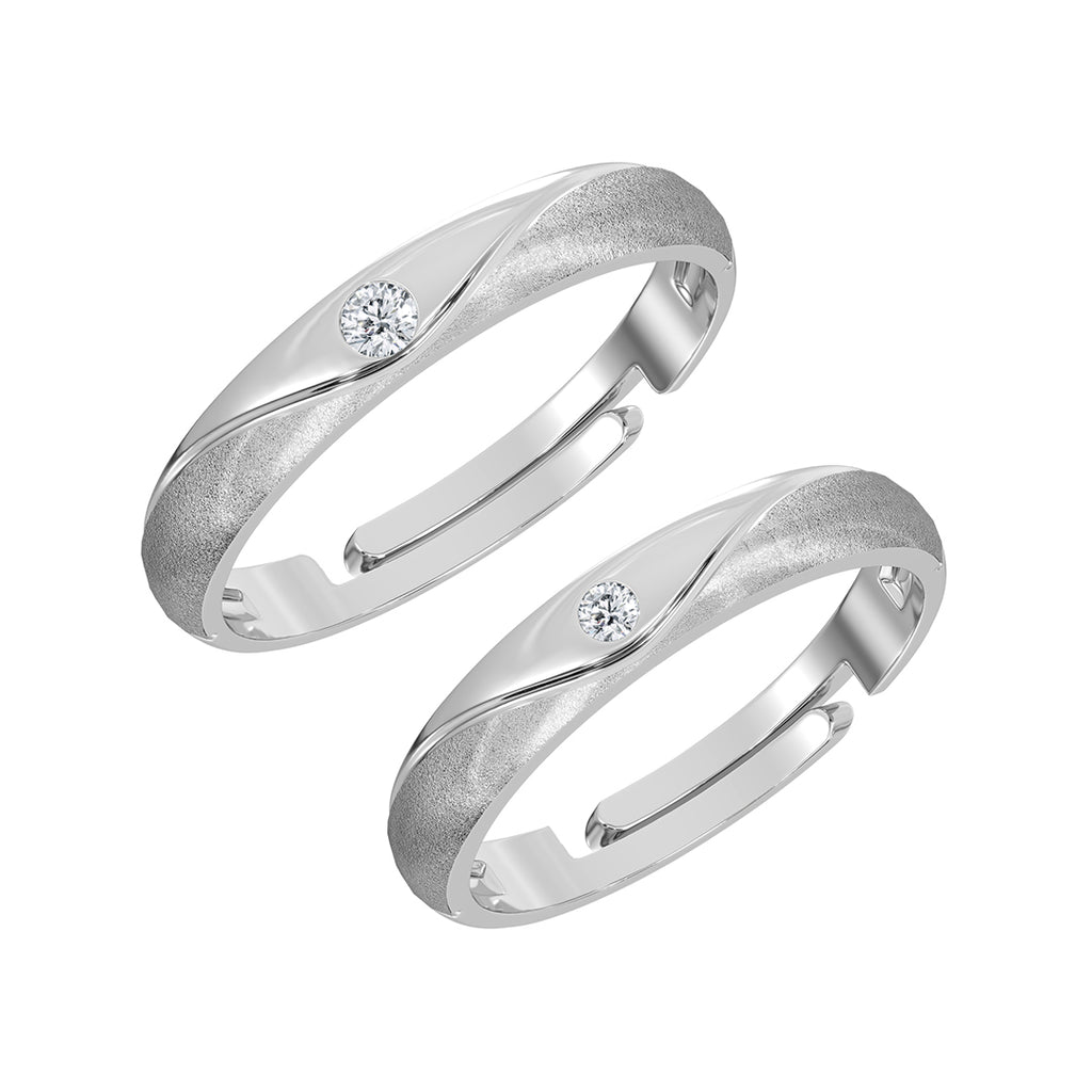 Silver Zyelle Couple Ring