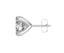 Silver Round Solitaire Stud Men Earring 1 Piece