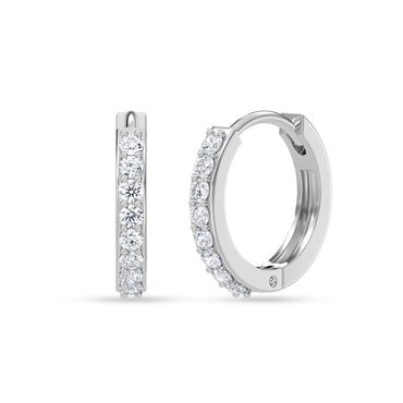 Silver Twinkle Hoop Bali Earrings