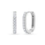 Silver U Shape Hoop Bali Earrings