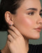 Silver U Shape Hoop Bali Earrings