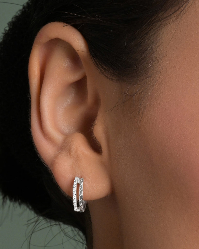 Silver Virelle Hoop Bali Earrings