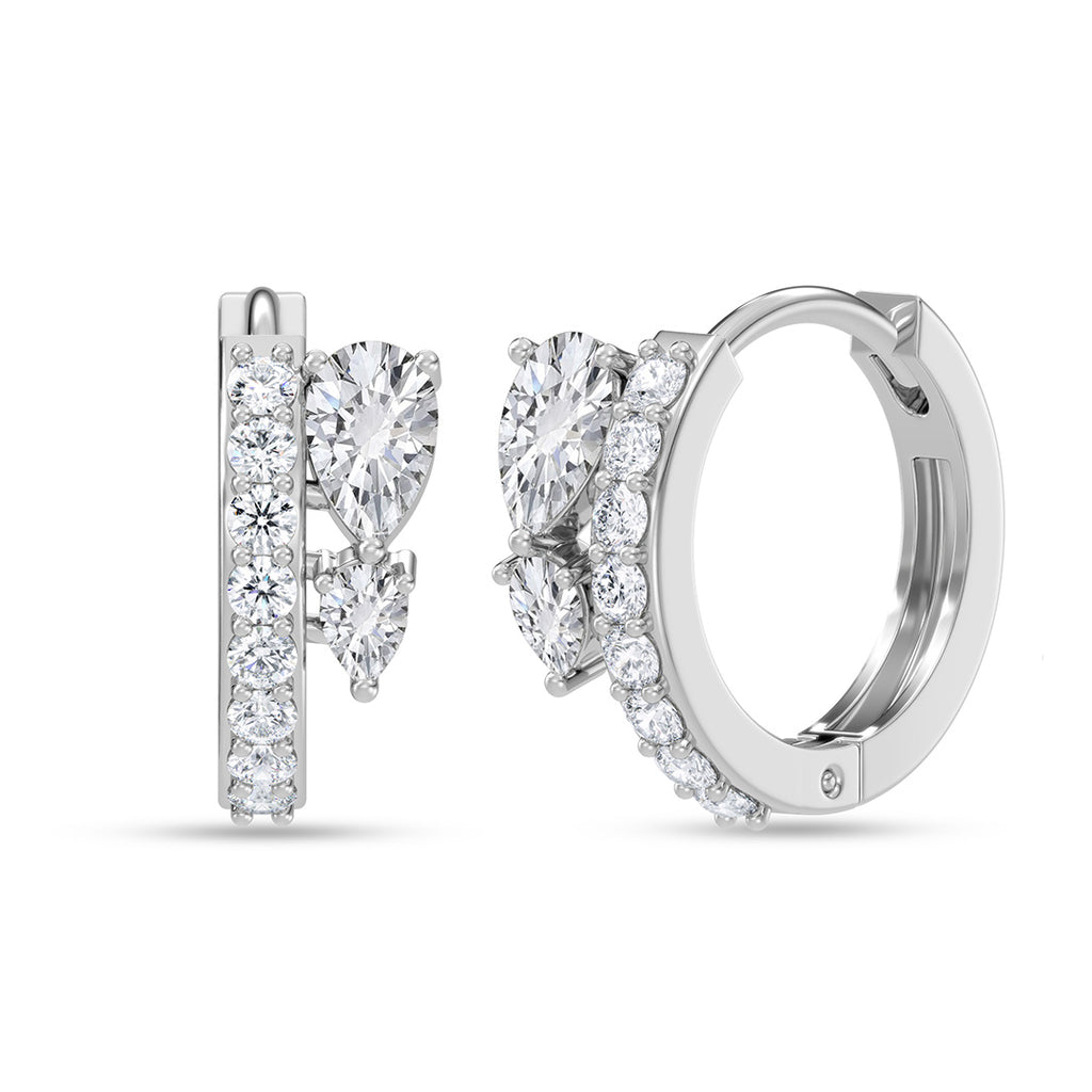 Silver Seraphina Hoop Bali Earrings