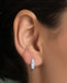 Silver Gradualtion Hoop Bali Earrings
