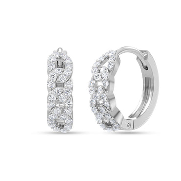 Silver Evelina Hoop Bali Earrings