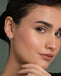 Silver Lunelle Blue Hoop Bali Earrings