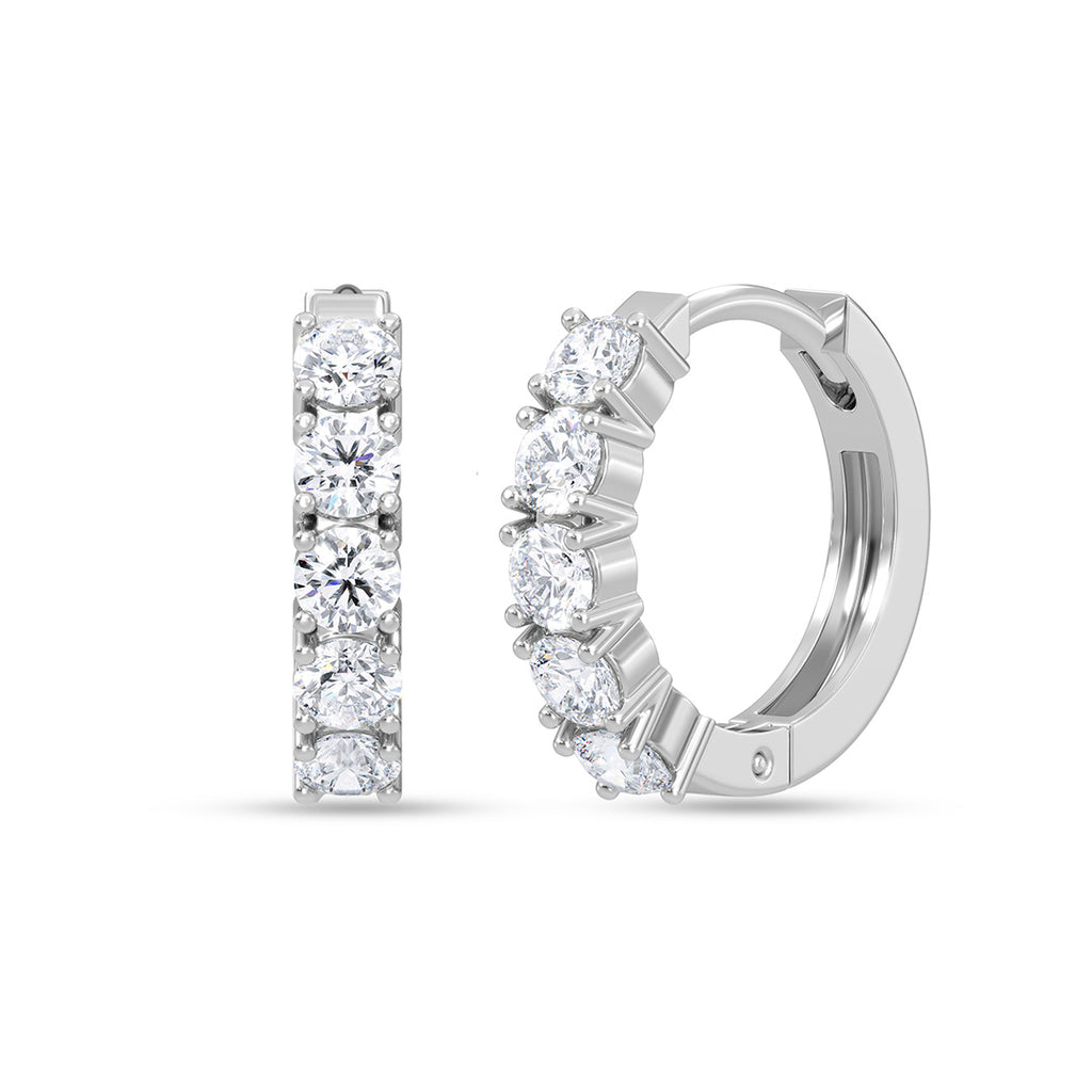 Silver Lunelle Hoop Bali Earrings