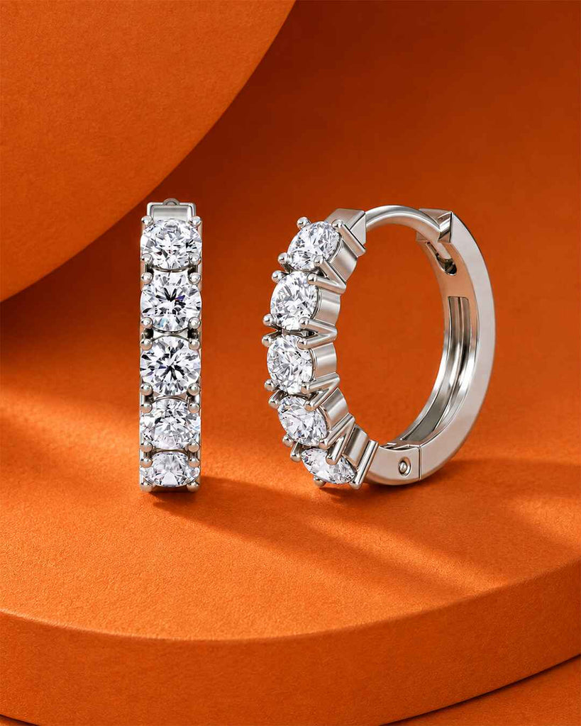 Silver Lunelle Hoop Bali Earrings