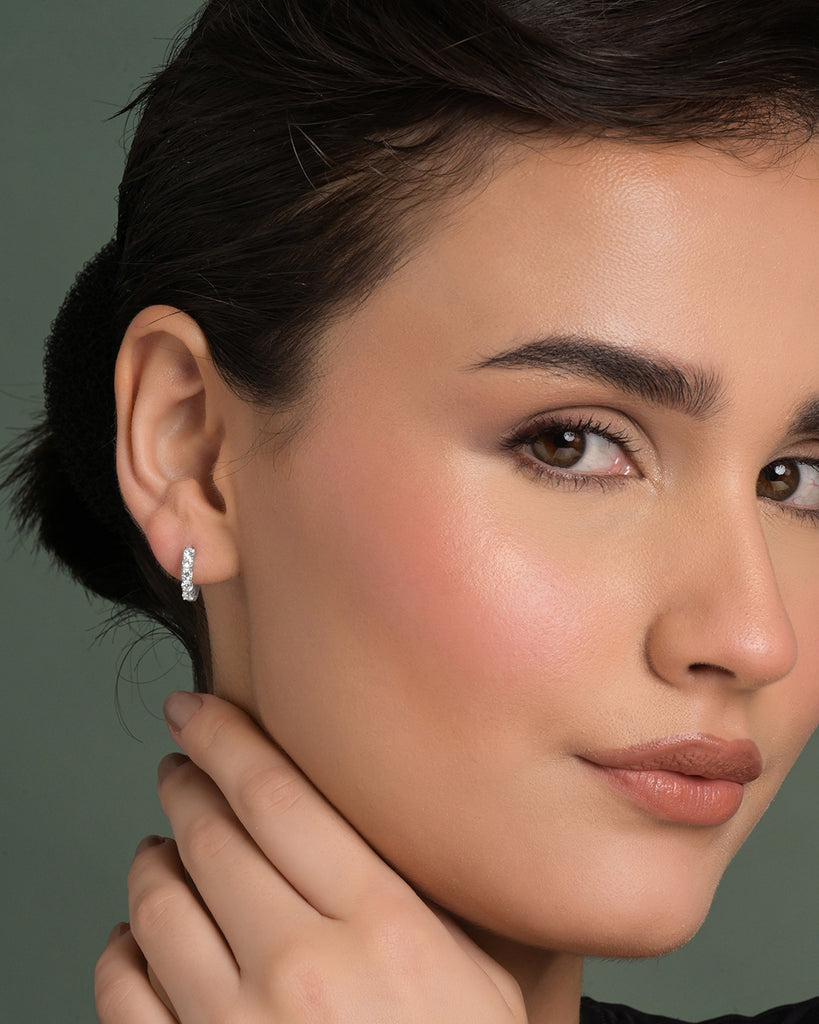 Silver Lunelle Hoop Bali Earrings