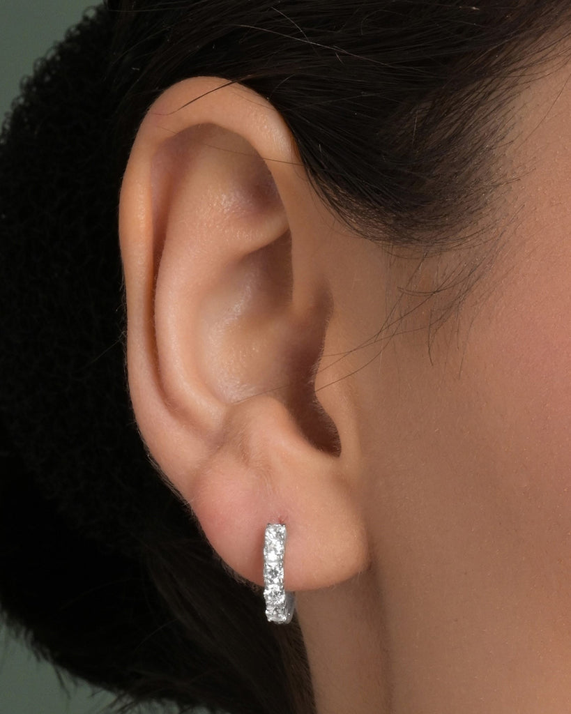 Silver Lunelle Hoop Bali Earrings