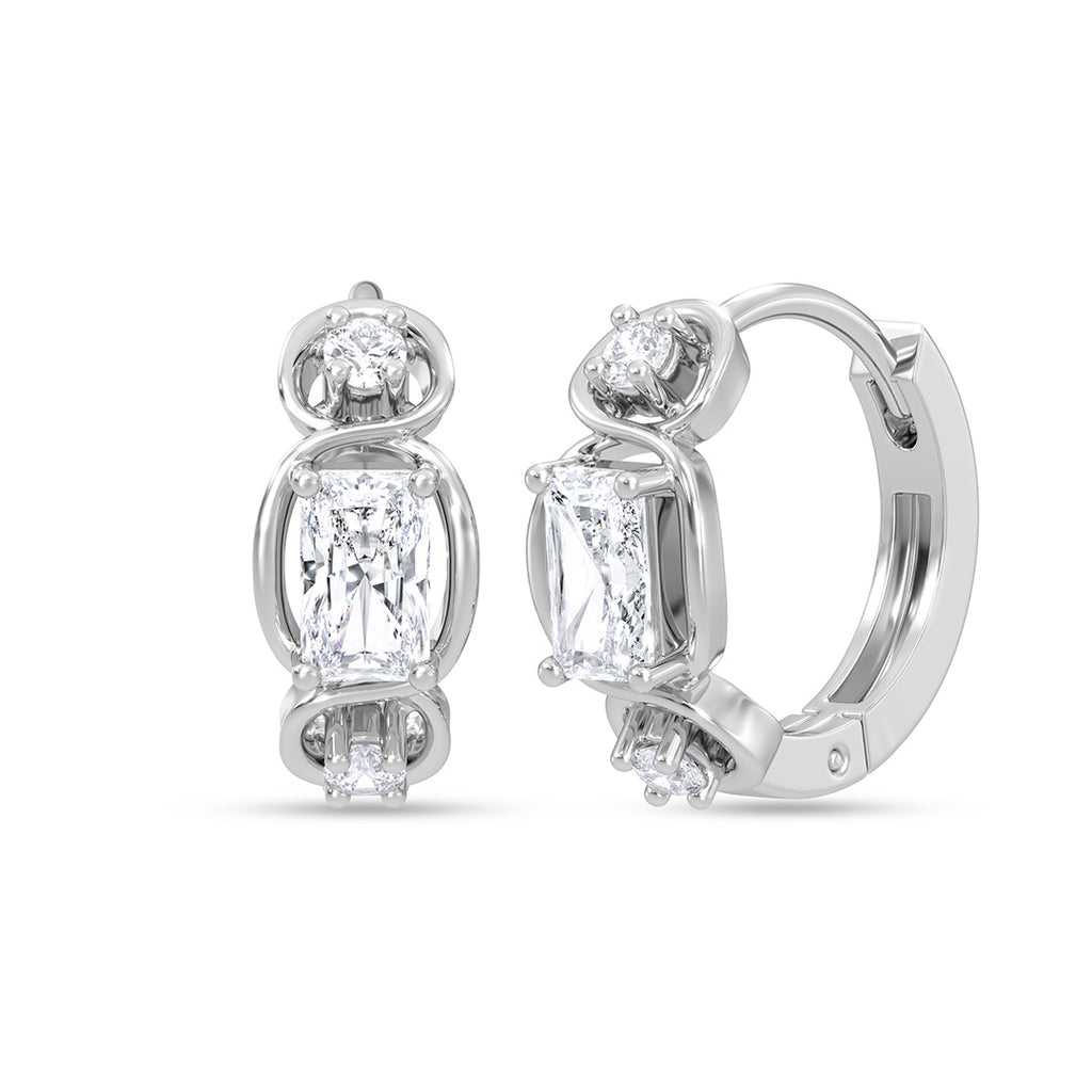 Silver Aurelia Hoop Bali Earrings