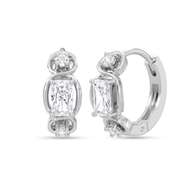 Silver Aurelia Hoop Bali Earrings