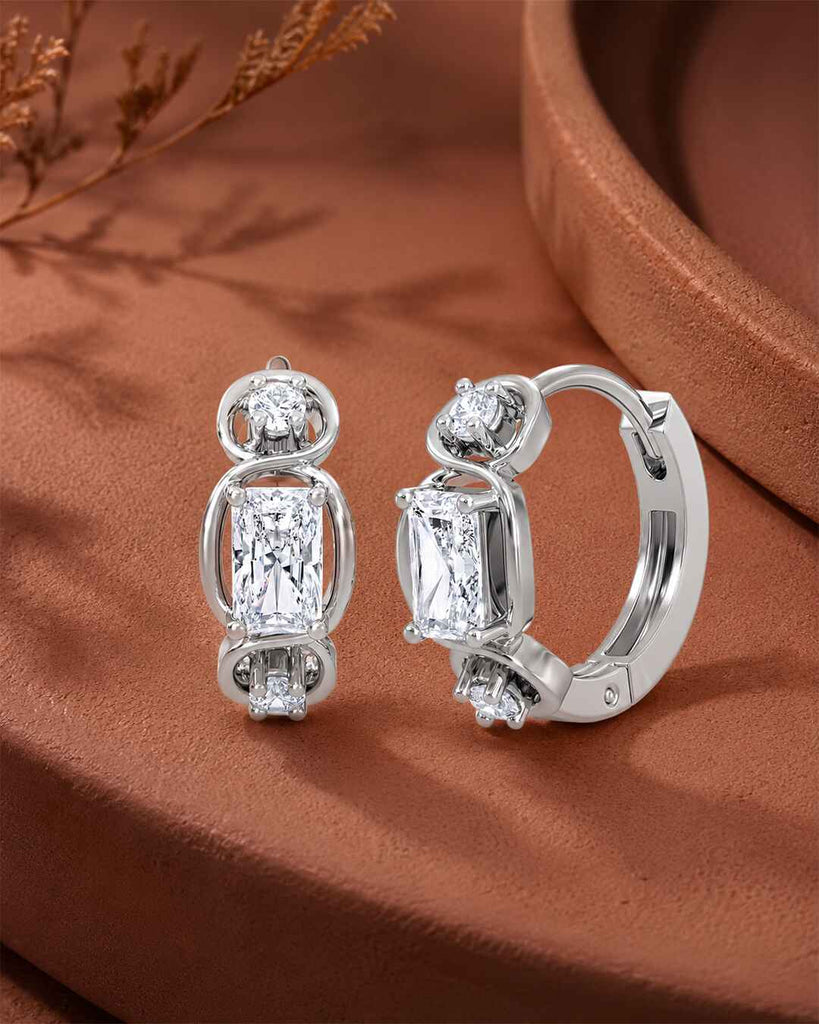 Silver Aurelia Hoop Bali Earrings