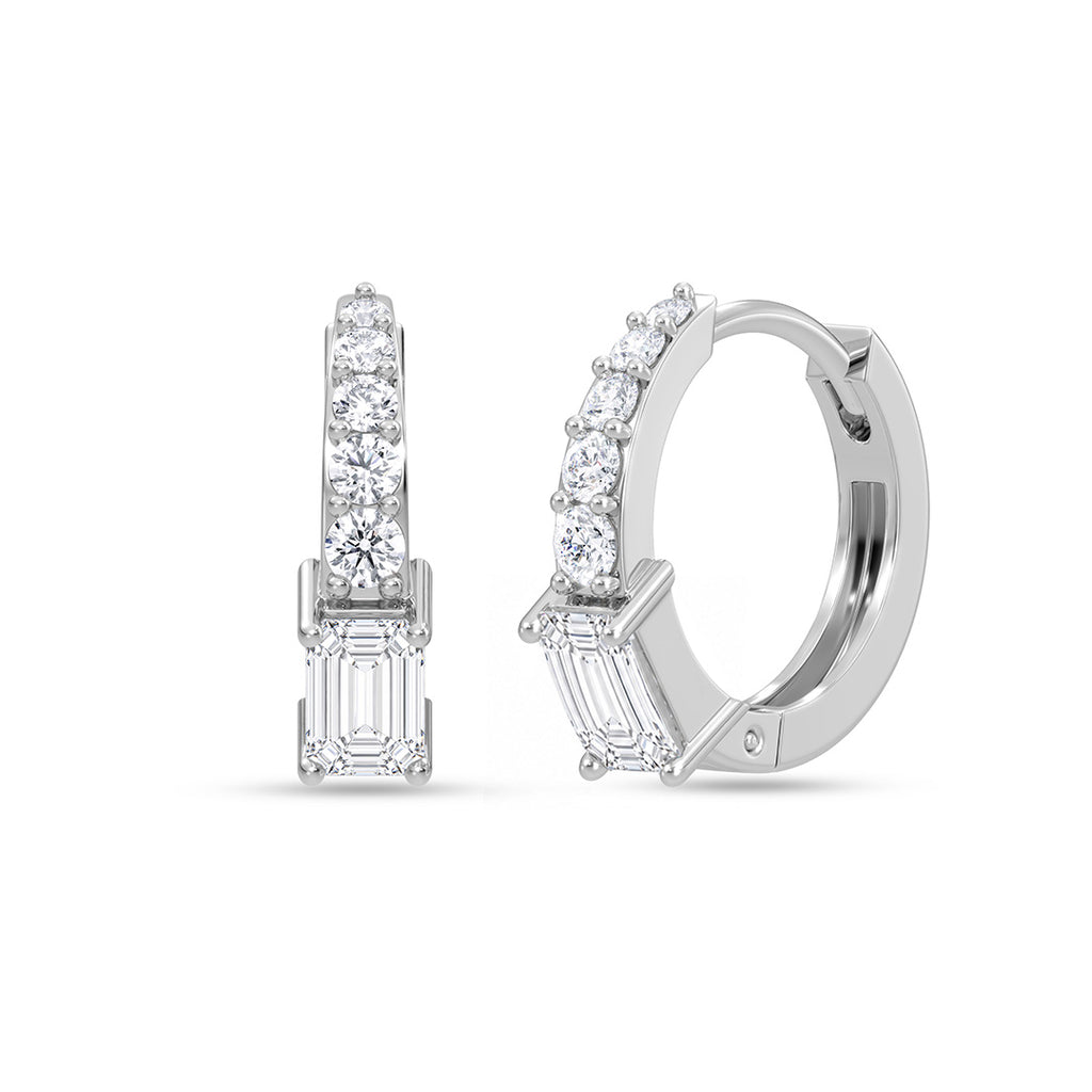 Silver Amara Hoop Bali Earrings