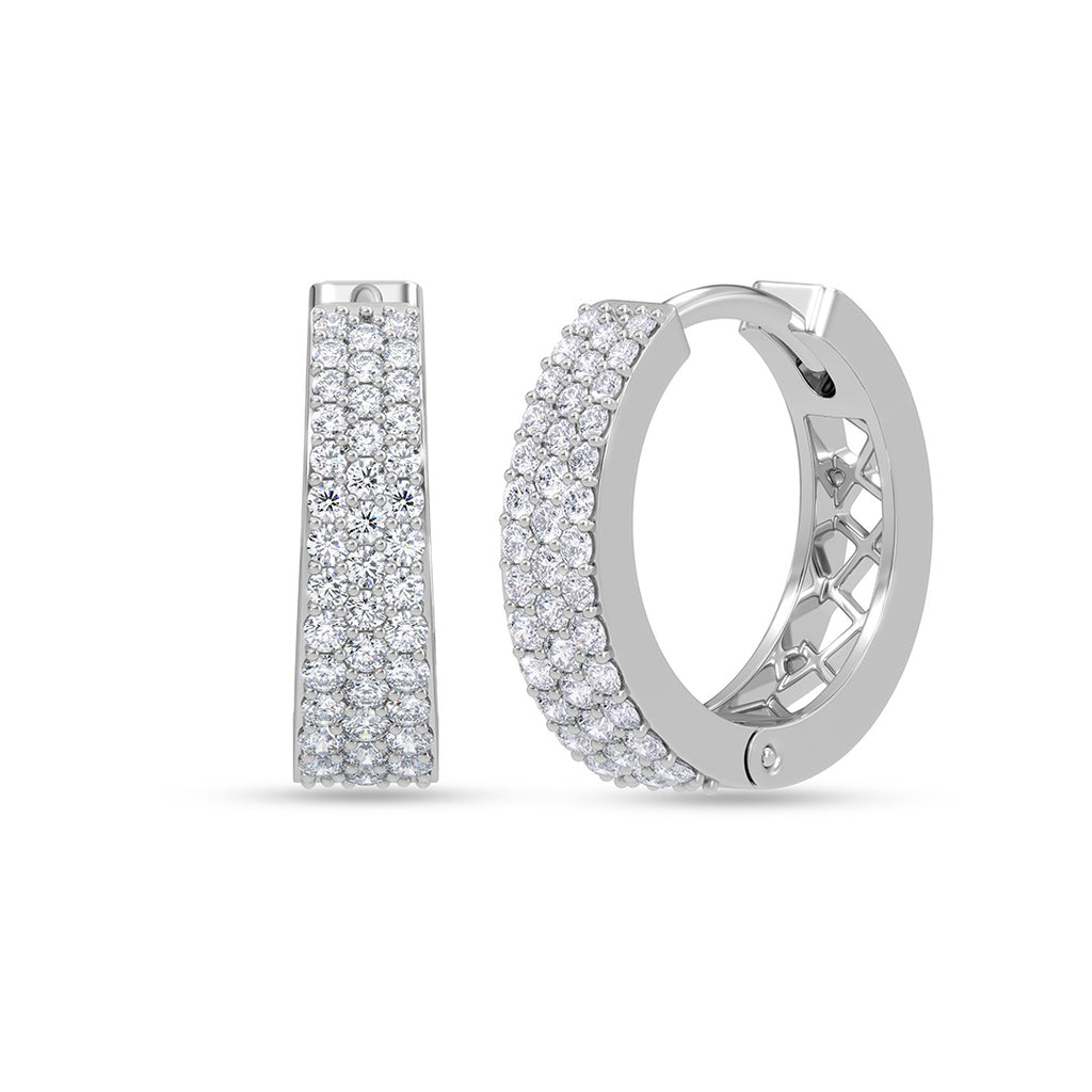 Silver Zaria Hoop Bali Earrings