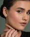 Silver Nerissa Pink Hoop Bali Earrings