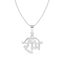 Silver Shri Ram Men Pendant Necklace with Chain or without Chain