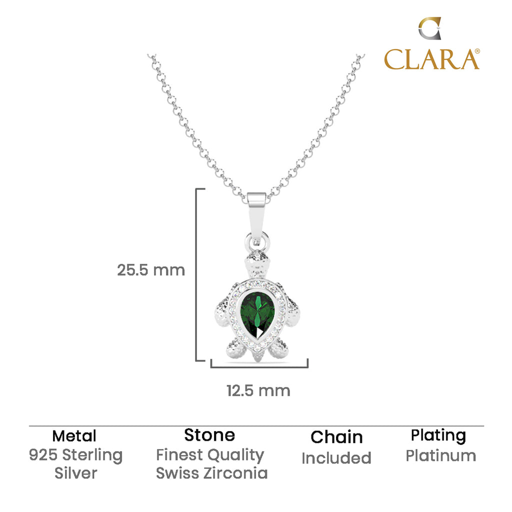 Silver Lucky Tortoise TurtleMen Pendant Necklace with Chain or without Chain