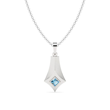 Silver Hagen Men Pendant Necklace with Chain or without Chain