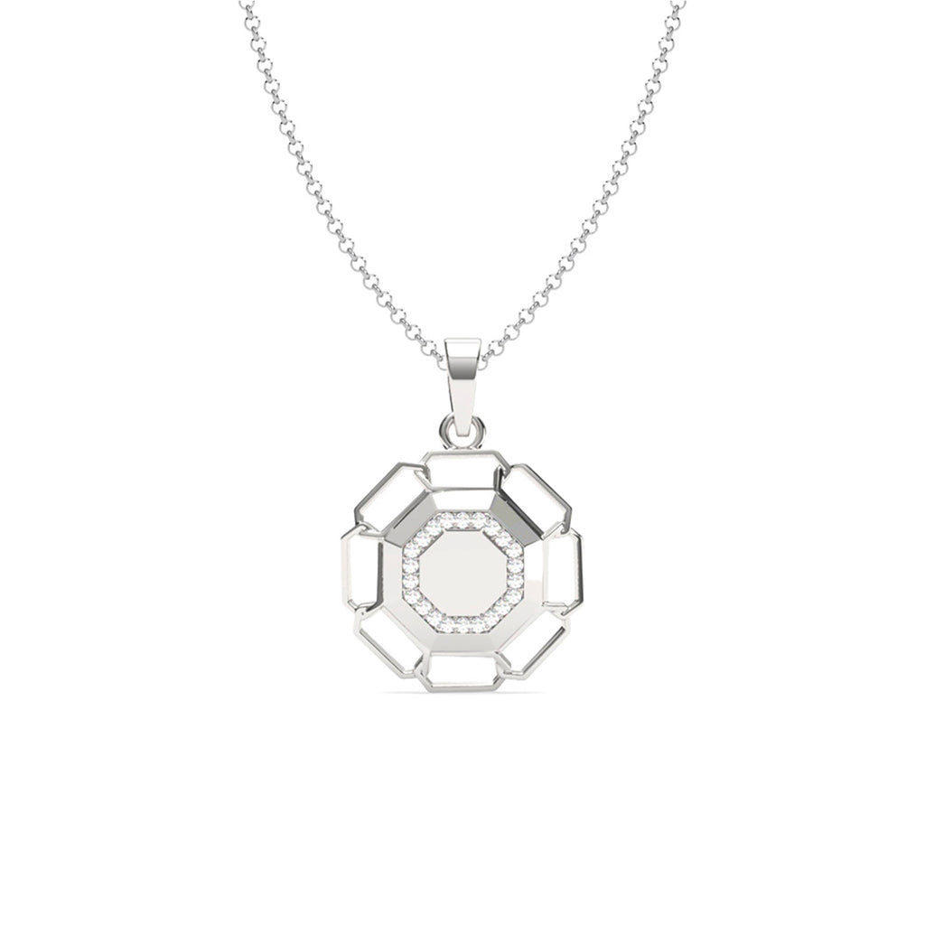Silver Sergio Men Pendant Necklace with Chain or without Chain