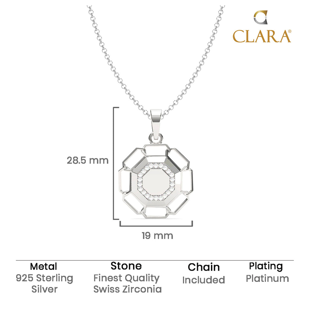 Silver Sergio Men Pendant Necklace with Chain or without Chain