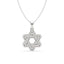 Silver Star Men Pendant Necklace with Chain or without Chain