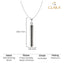 Silver Pedro Men Pendant Necklace with Chain or without Chain