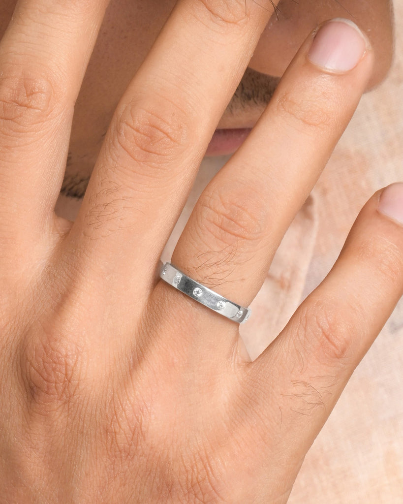 Silver Aurevia Band Ring