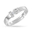 Silver Trishul Damru Ring