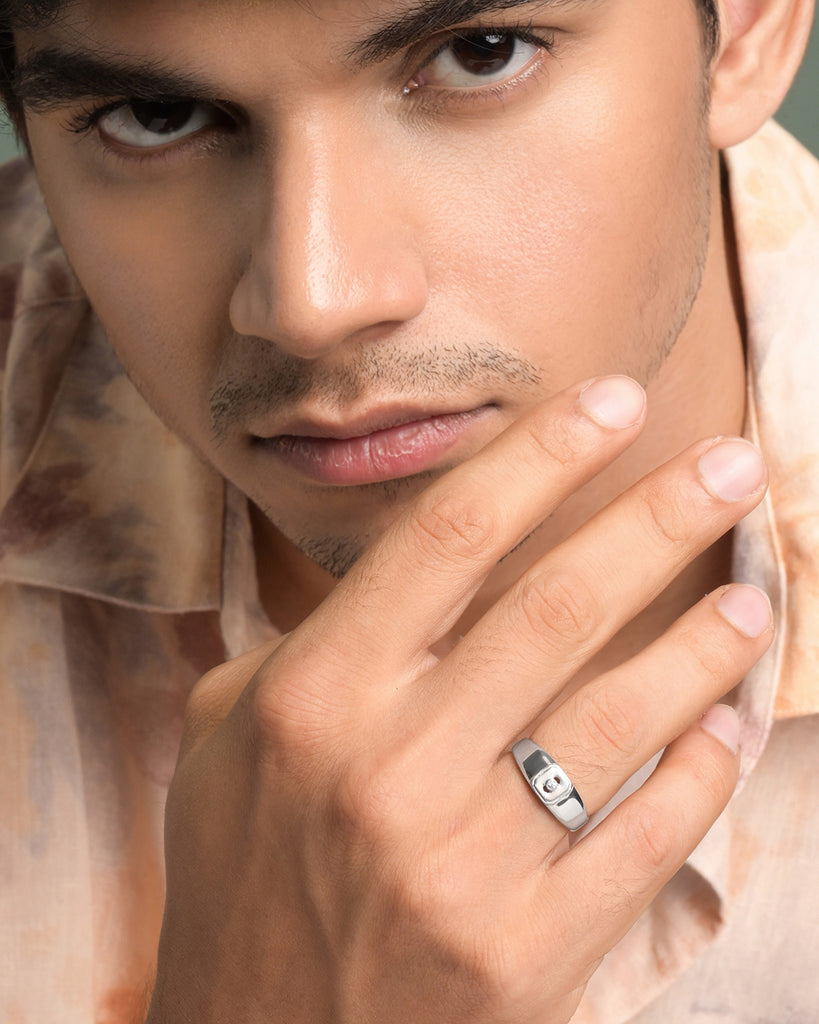Silver Frame Ring