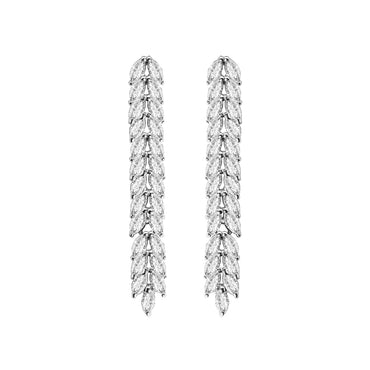 Clara 925 Sterling Silver Princess Dangler Earrings