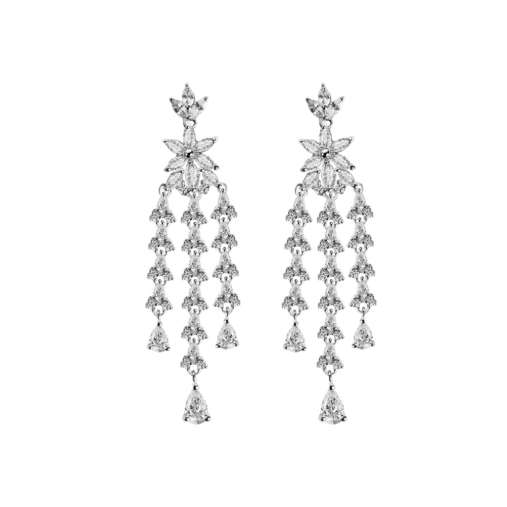 Silver Shiza Dangler Earrings