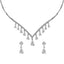 Silver Liba Necklace Jewellery Set