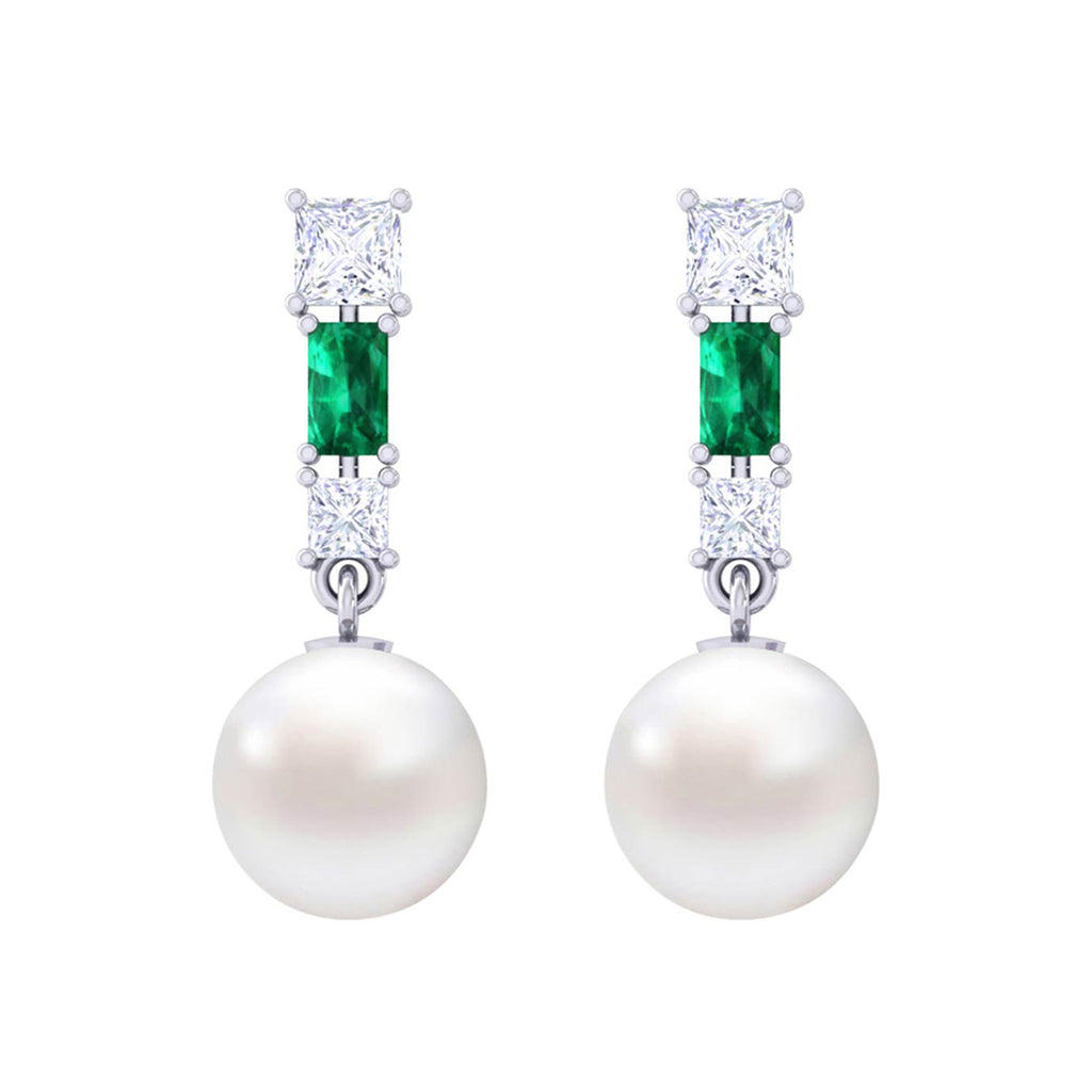 Silver Pearl Earrings