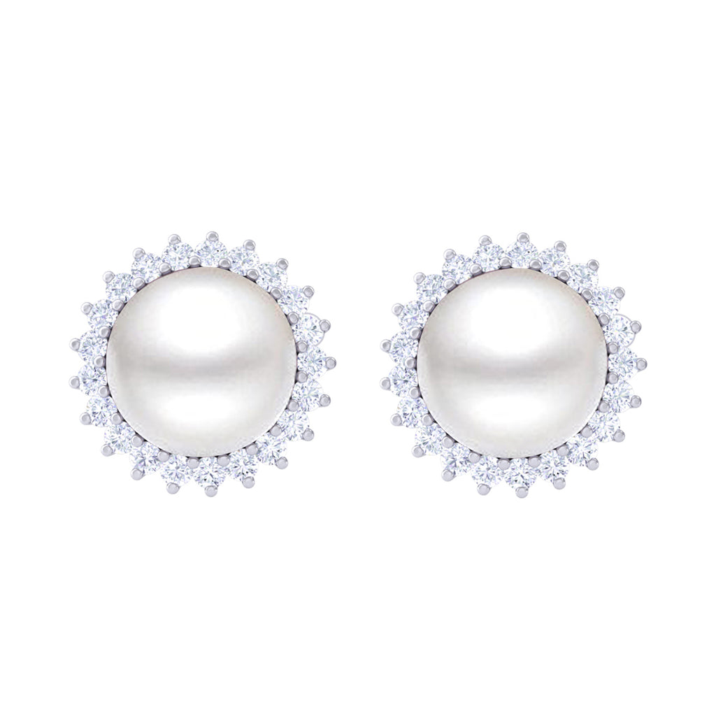 Silver Pearl Earrings