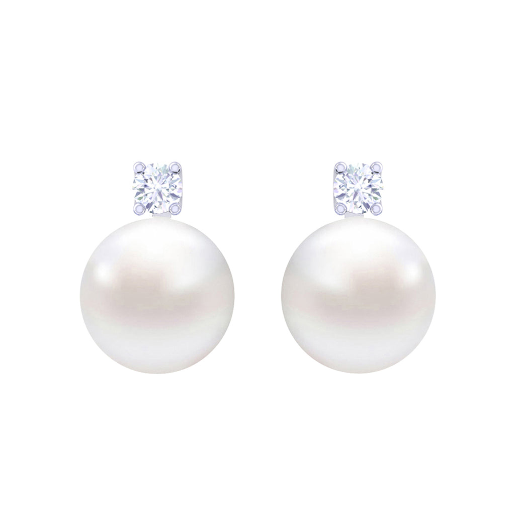 Silver Classic Pearl Earrings